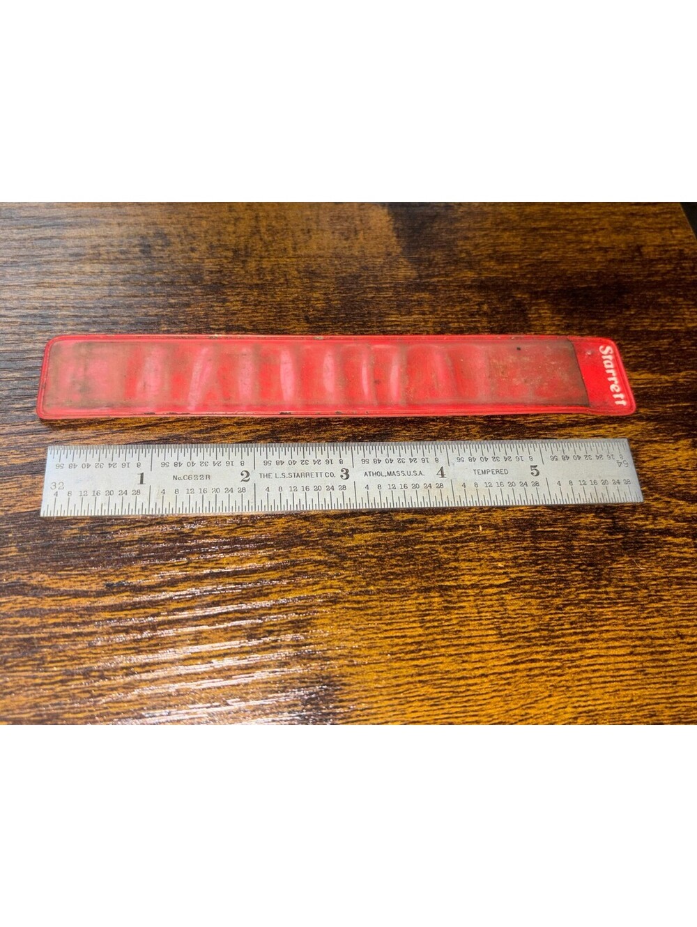 Starrett C622R 6" Steel Rule / Ruler with Decimal Equivalents - machinist